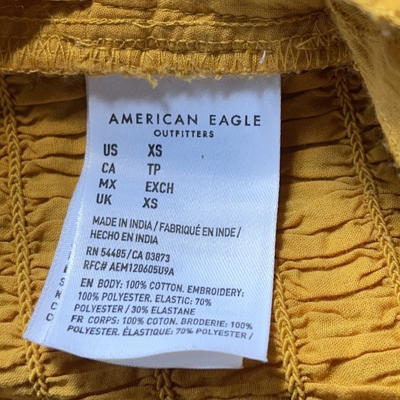 American Eagle Cropped Top w/Tie Back Size XS - Picture 13 of 14